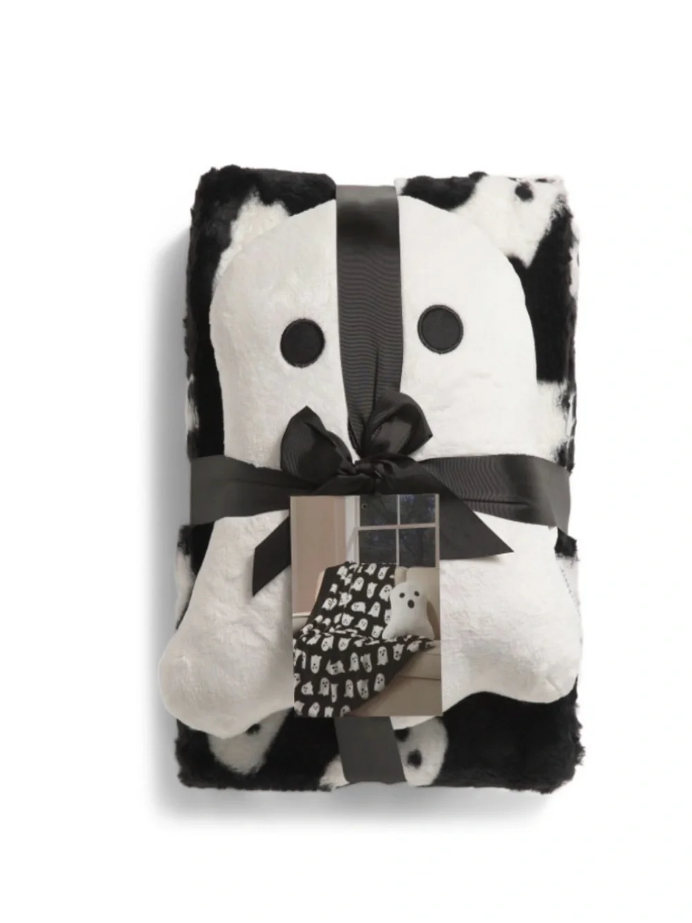 New Storehouse 2 Piece Faux Fur Blanket & Ghost Pillow